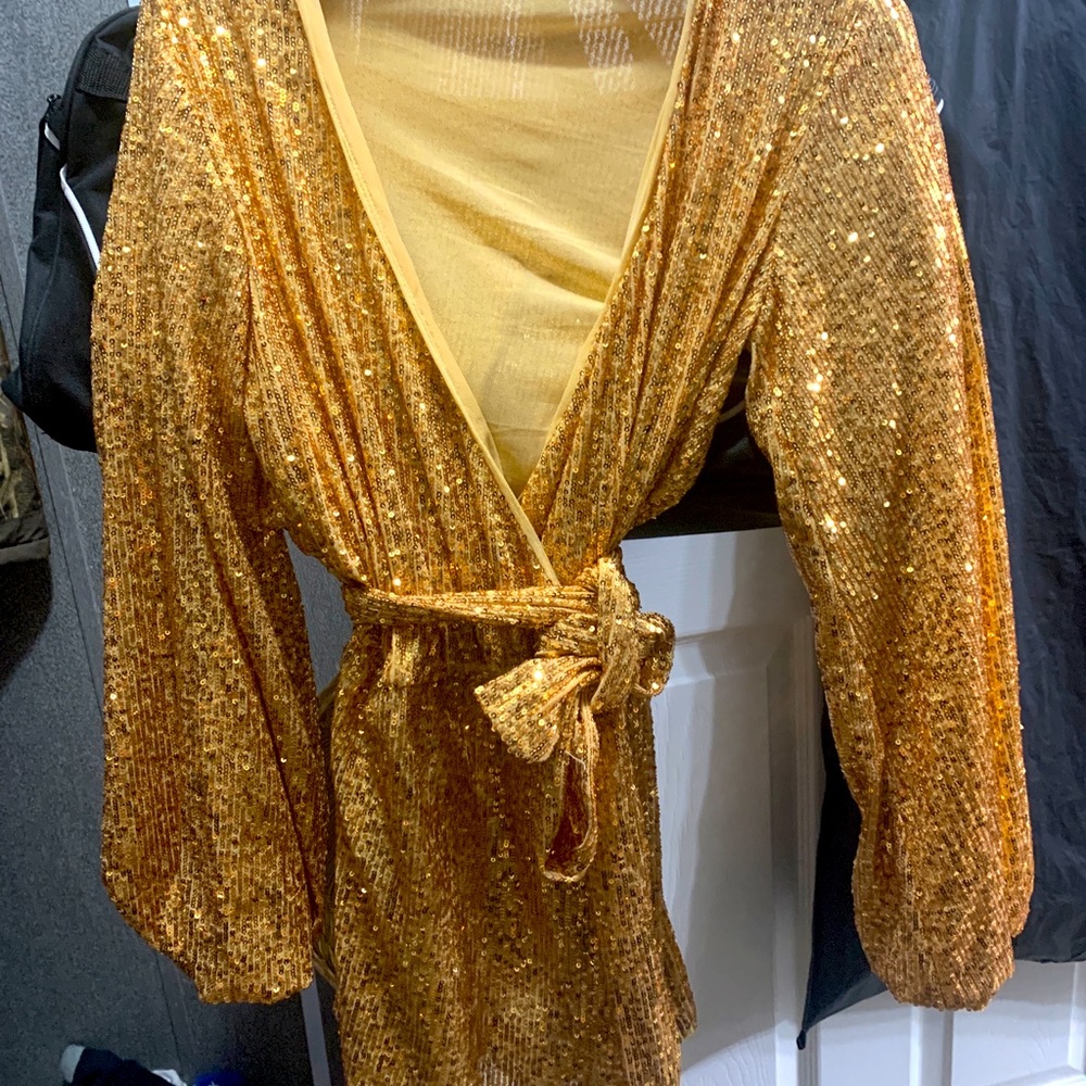 Free people sequence romper worn once